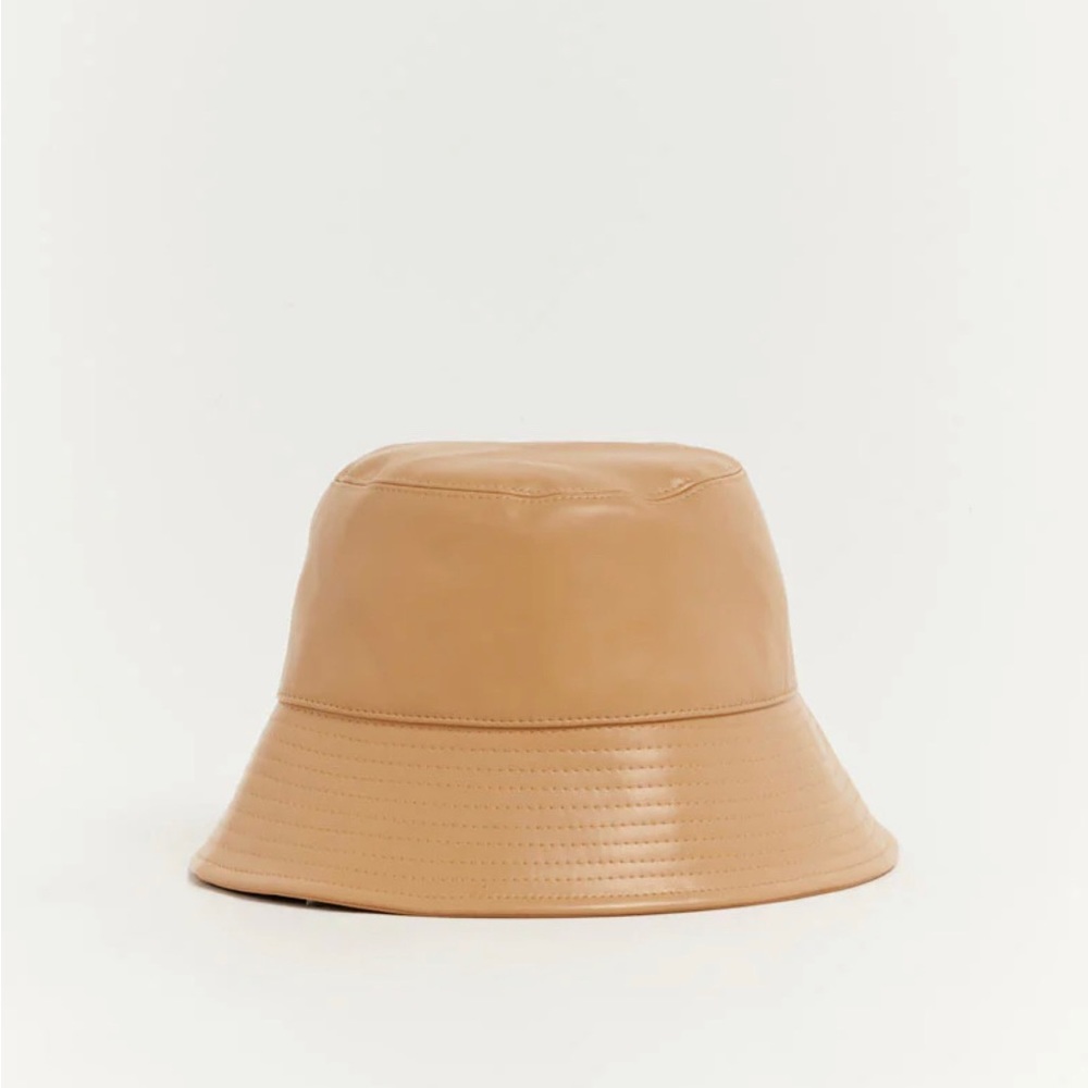 DISSH Tan leather bucket hat